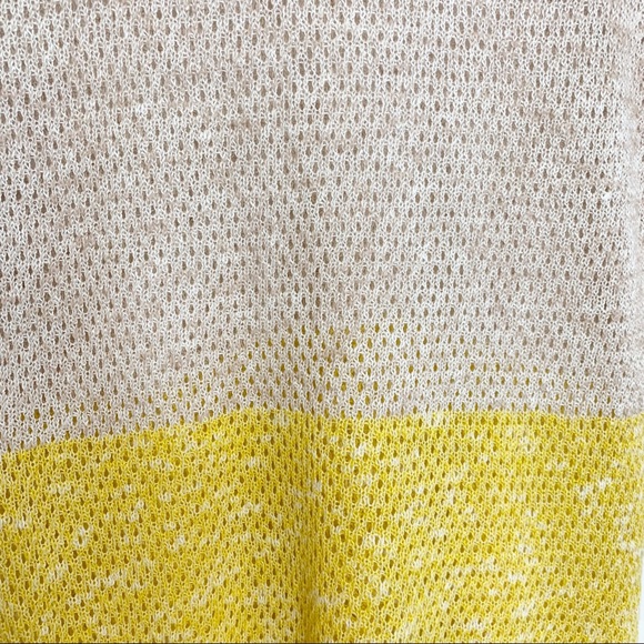 White + Warren Lightweight Beach Sweater, Pullover Crewneck, Tan Yellow, XS - Picture 4 of 5